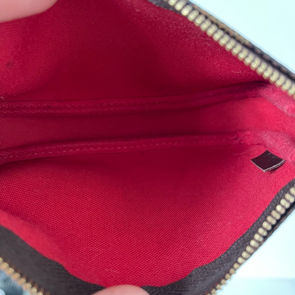 SOLD Louis Vuitton Mini Pochette Damier Ébène - Picture 11 of 14